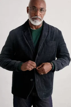 Seasalt Cornwall Coats & Jackets<Men's Plantsman Cord Blazer Inkwell