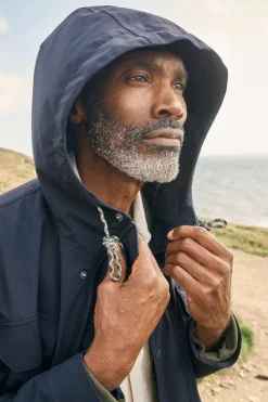 Seasalt Cornwall Coats & Jackets<Men's Porthcurno Waterproof Jacket Inkwell