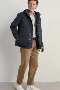 Seasalt Cornwall Coats & Jackets<Men's Porthcurno Waterproof Jacket Inkwell