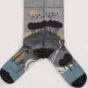 Seasalt Cornwall Socks<Men's Postcard Socks Hilltop Coal Hawk