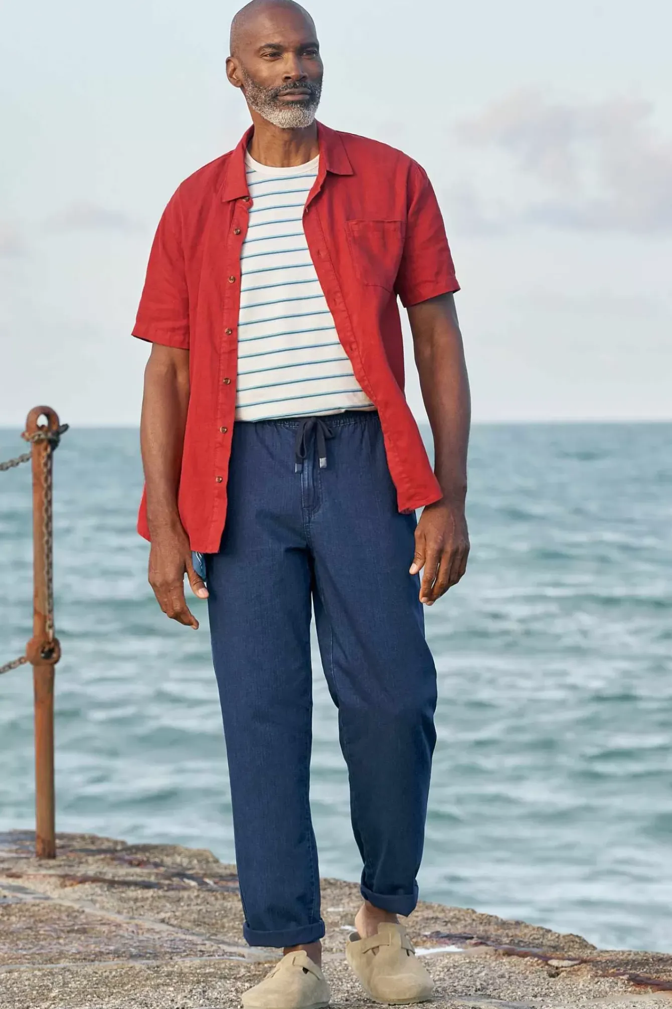 Seasalt Cornwall Trousers & Shorts<Men's Riggerman Trousers Dark Indigo