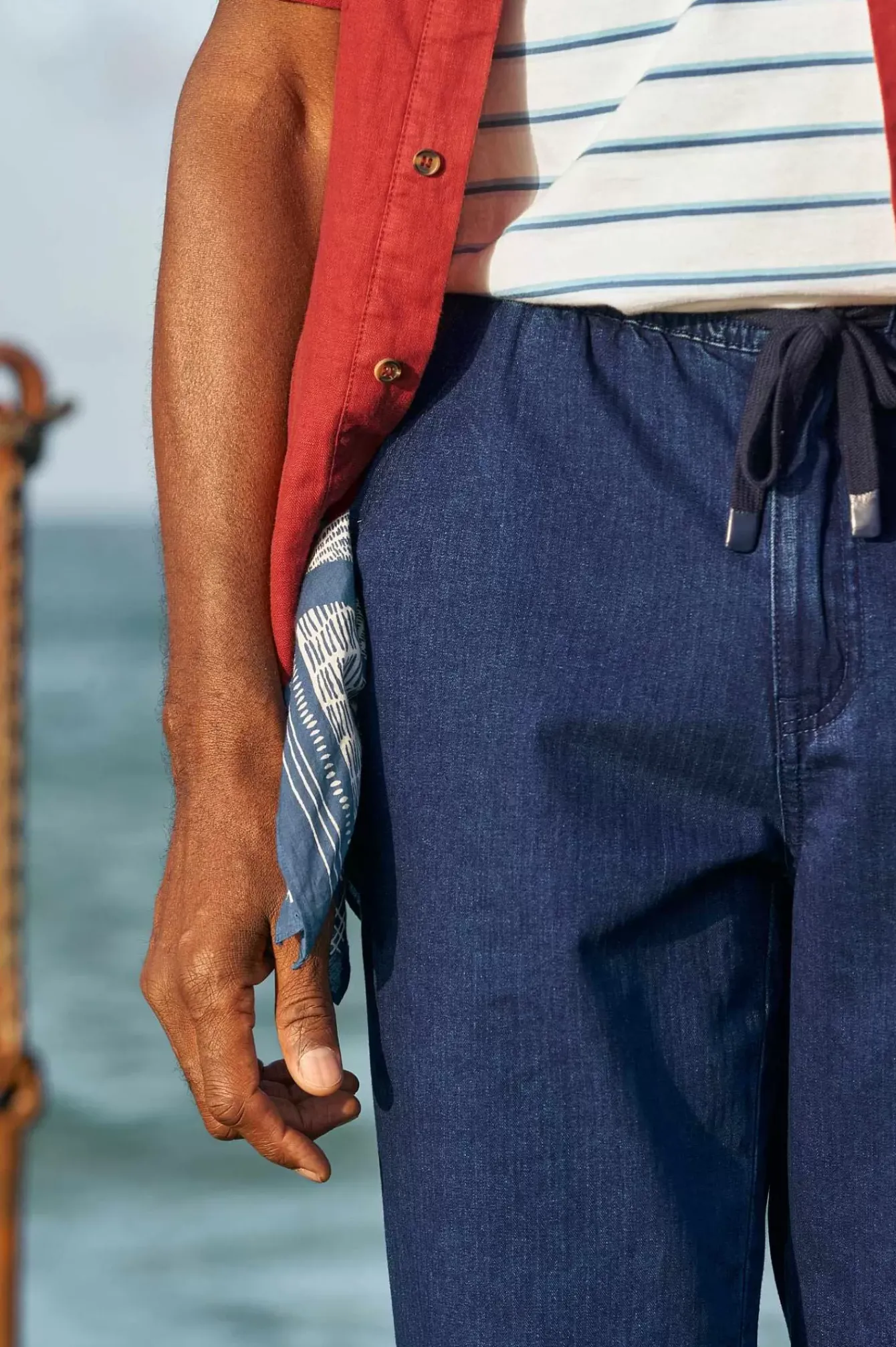 Seasalt Cornwall Trousers & Shorts<Men's Riggerman Trousers Dark Indigo