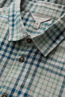 Seasalt Cornwall Shirts<Men's Rivalen Organic Cotton Shirt Lichen Driftwood