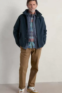 Seasalt Cornwall Coats & Jackets<Men's Sea Edge Waterproof Coat Squid Ink