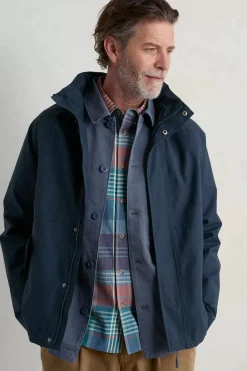 Seasalt Cornwall Coats & Jackets<Men's Sea Edge Waterproof Coat Squid Ink