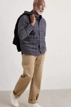 Seasalt Cornwall Tops & T-Shirts<Men's Shoreman Cord Shirt Honesty Steel
