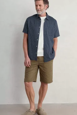 Seasalt Cornwall Shirts<Men's Skylight Cave Short Sleeve Shirt Haco Maritime