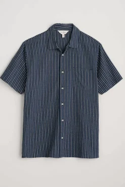 Seasalt Cornwall Shirts<Men's Skylight Cave Short Sleeve Shirt Haco Maritime