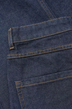 Seasalt Cornwall Trousers & Shorts<Men's Steersman Organic Cotton Straight Leg Jeans Dark Wash