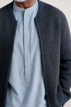 Seasalt Cornwall Knitwear<Men's Thresher Knitted Cardigan Matchbook Sea Cave