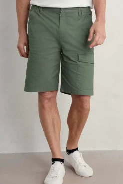 Seasalt Cornwall Trousers & Shorts<Men's Tillerman Organic Cotton Cargo Shorts Dark Balsam