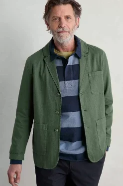 Seasalt Cornwall Coats & Jackets<Men's Tollgate Jacket Dark Balsam