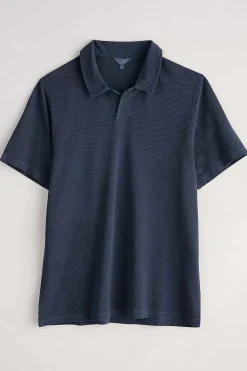 Seasalt Cornwall Tops & T-Shirts<Men's Treve Organic Cotton Polo Dark Ship