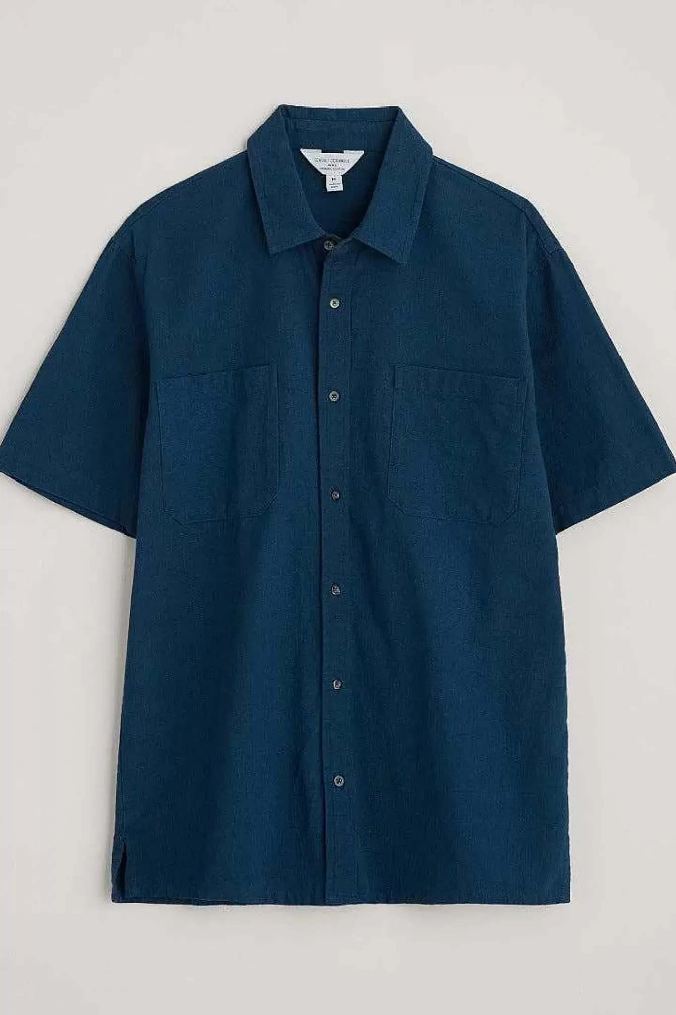 Seasalt Cornwall Tops & T-Shirts<Men's Trewavas Short Sleeve Shirt (Gots) Sea Cave