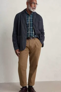 Seasalt Cornwall Tops & T-Shirts<Men's Tristan Organic Cotton Shirt Moss Maritime
