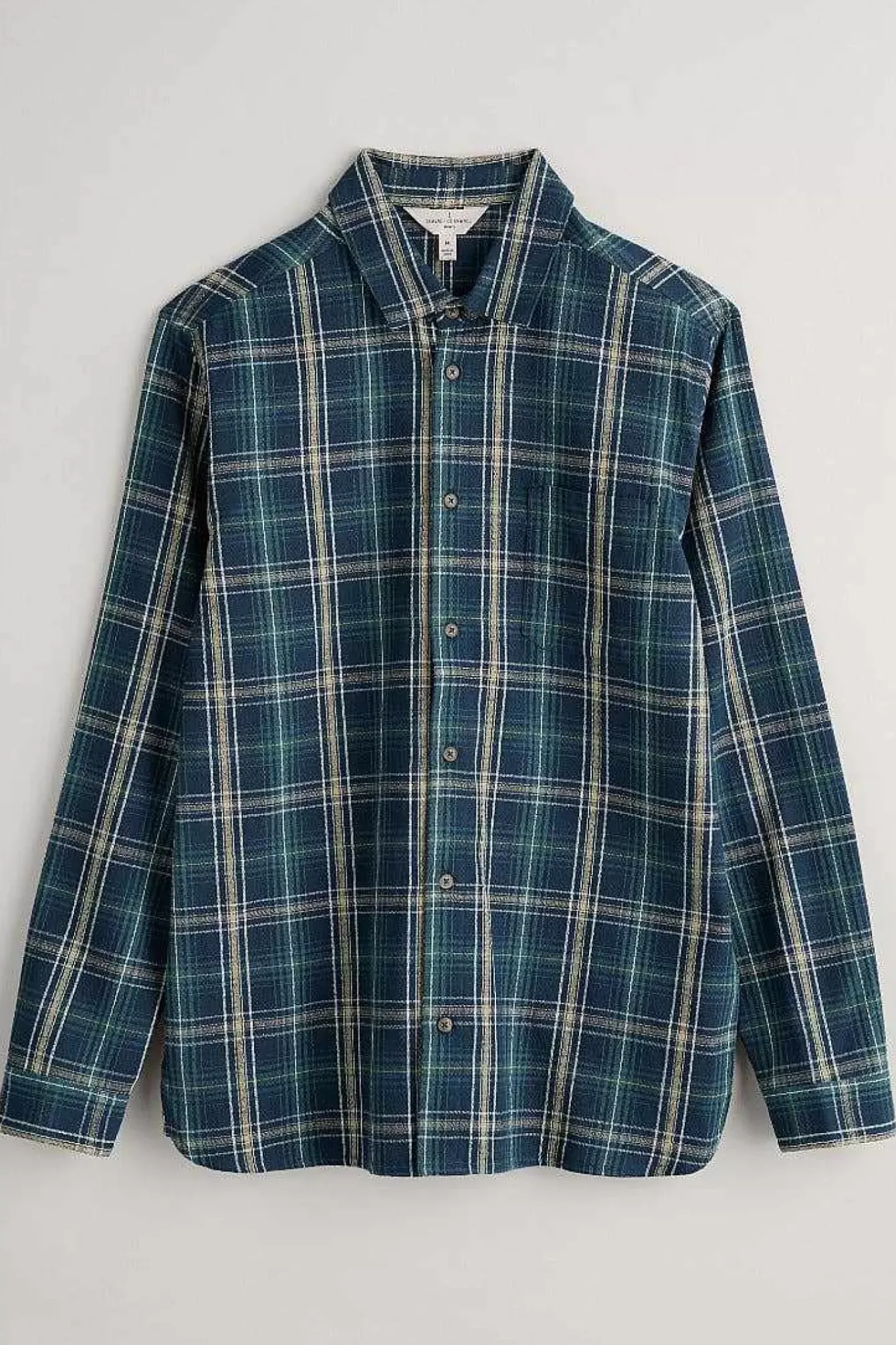 Seasalt Cornwall Tops & T-Shirts<Men's Tristan Organic Cotton Shirt Moss Maritime