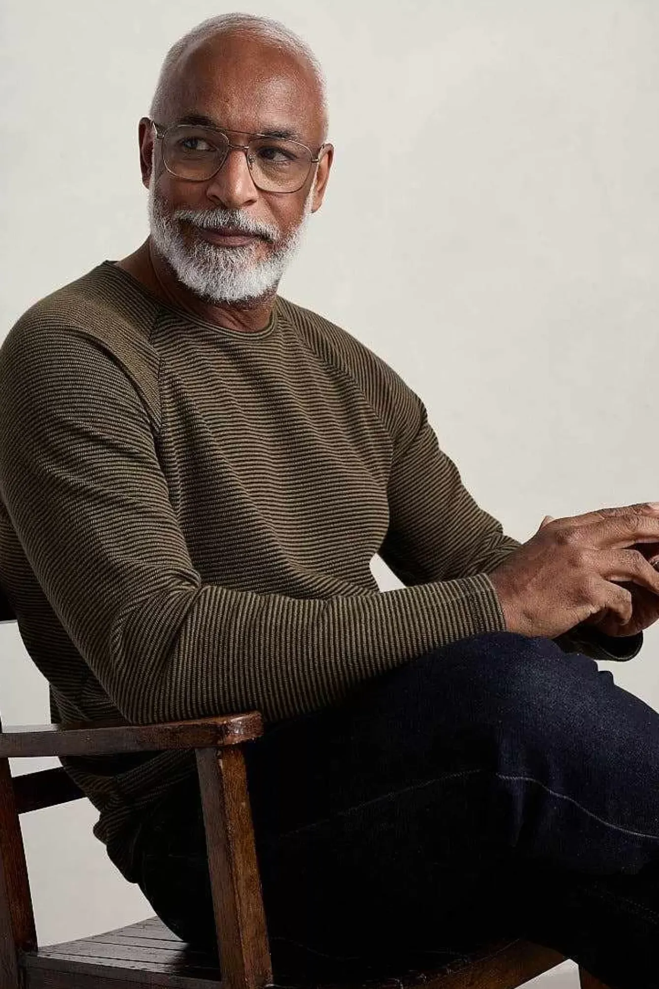 Seasalt Cornwall Tops & T-Shirts<Men's Venton Striped Long Sleeve Top Mallow Seagrass Inkwell