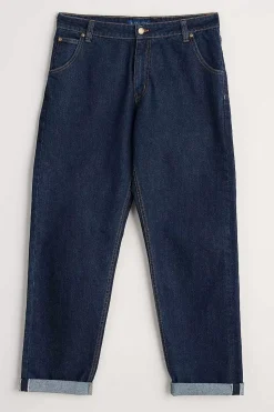 Seasalt Cornwall Trousers & Shorts<Men's Watchman Selvedge Tapered Jeans Dark Indigo Wash
