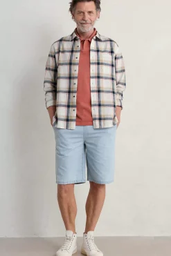 Seasalt Cornwall Trousers & Shorts<Men's Weaverman Shorts Light Indigo Wash