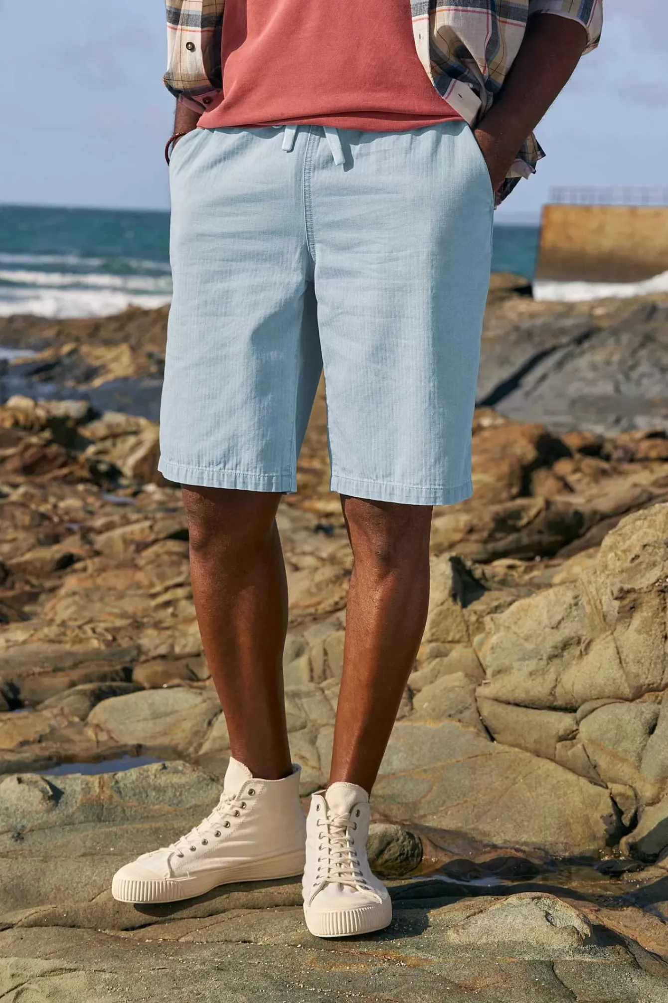 Seasalt Cornwall Trousers & Shorts<Men's Weaverman Shorts Light Indigo Wash