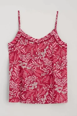 Seasalt Cornwall Nightwear<Moonflower Vest Top Pyjama Set Riverbed Floral Mainsail