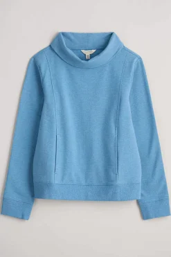 Seasalt Cornwall Tops<Moss Path Organic Cotton Sweatshirt Clear Sky