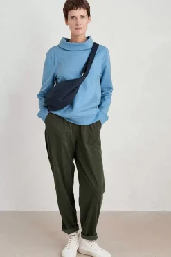 Seasalt Cornwall Tops<Moss Path Organic Cotton Sweatshirt Clear Sky