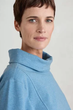 Seasalt Cornwall Tops<Moss Path Organic Cotton Sweatshirt Clear Sky