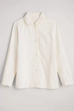 Seasalt Cornwall Coats & Jackets<Nancothan Long Organic Cotton Jacket Chalk