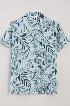 Seasalt Cornwall Nightwear<Nesting Bird Short Sleeve Pyjamas Kelp Forest Reflection