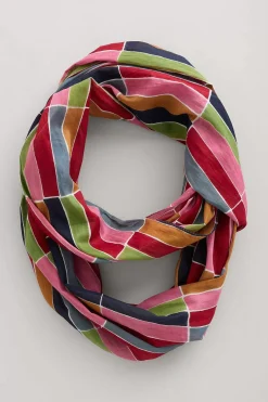 Seasalt Cornwall Scarves & Shawls<New Everyday Circle Scarf Colour Stack Rose