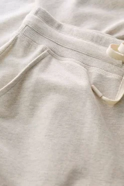 Seasalt Cornwall Trousers & Shorts<Night Air Organic Cotton Cuffed Joggers Melange Chalk