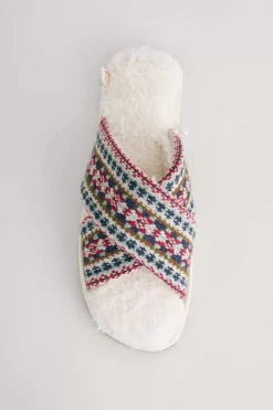 Seasalt Cornwall Nightwear<Night Ships Crossover Slippers Fence Floral Aran Multi