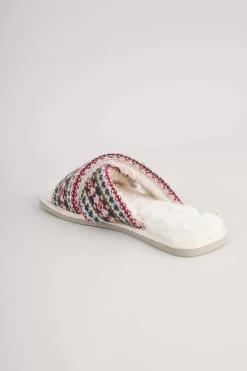 Seasalt Cornwall Nightwear<Night Ships Crossover Slippers Fence Floral Aran Multi