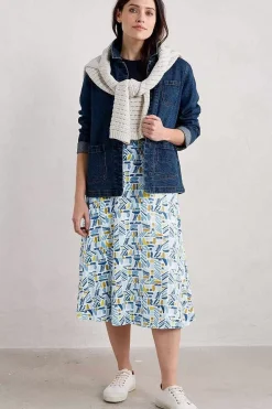 Seasalt Cornwall Skirts<Orchard Jersey Skirt Hedging Marks Saltwater