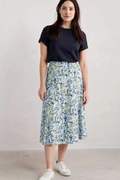 Seasalt Cornwall Skirts<Orchard Jersey Skirt Hedging Marks Saltwater