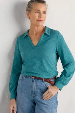 Seasalt Cornwall Tops<Owles Point V-Neck Jersey Shirt Wreckage