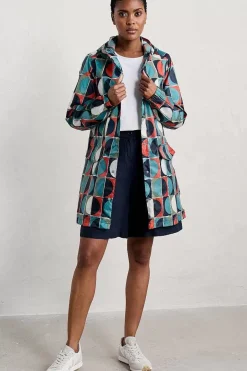 Seasalt Cornwall Coats & Jackets<Pack-It Waterproof Jacket Half Moons Chalk
