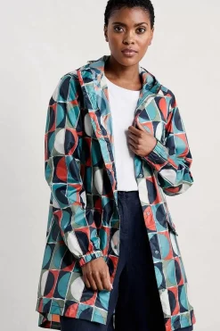 Seasalt Cornwall Coats & Jackets<Pack-It Waterproof Jacket Half Moons Chalk