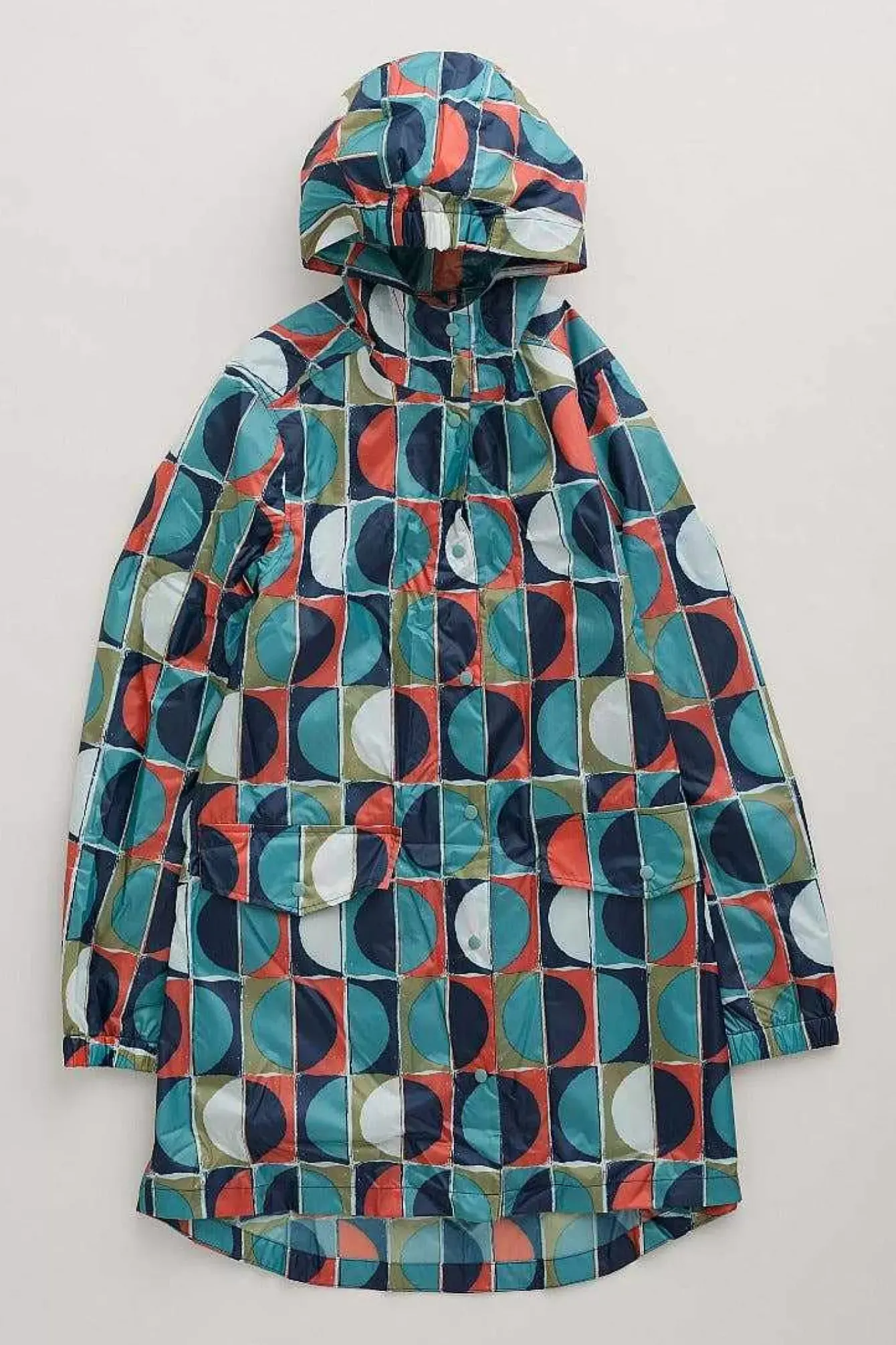 Seasalt Cornwall Coats & Jackets<Pack-It Waterproof Jacket Half Moons Chalk