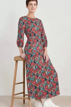 Seasalt Cornwall Dresses<Pellar Floral Dress Marsh Marigold Chalk