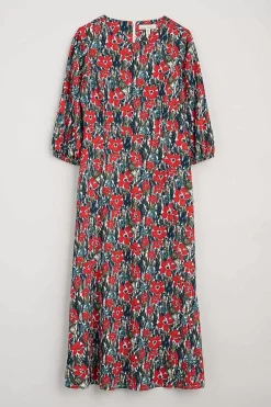 Seasalt Cornwall Dresses<Pellar Floral Dress Marsh Marigold Chalk