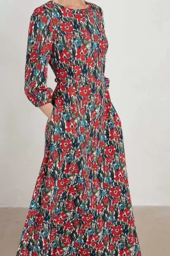 Seasalt Cornwall Dresses<Pellar Floral Dress Marsh Marigold Chalk