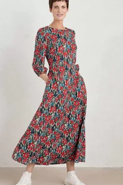 Seasalt Cornwall Dresses<Pellar Floral Dress Marsh Marigold Chalk