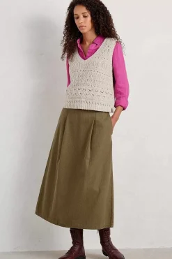 Seasalt Cornwall Skirts<Penjerrick Midi Skirt Laurel