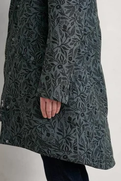 Seasalt Cornwall Coats & Jackets<Plant Hunter Waterproof Coat Folk Meadow Nickel
