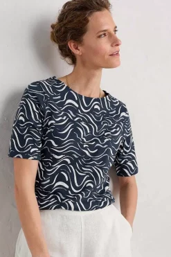 Seasalt Cornwall Tops<Poisson Jersey Top (Gots) Tide Lines Maritime