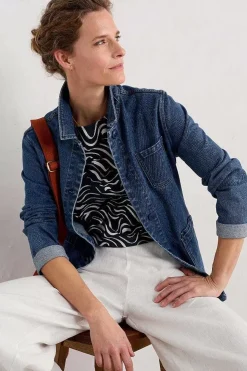 Seasalt Cornwall Tops<Poisson Jersey Top (Gots) Tide Lines Maritime