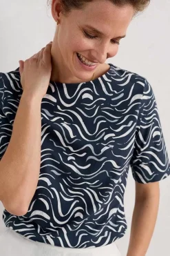 Seasalt Cornwall Tops<Poisson Jersey Top (Gots) Tide Lines Maritime