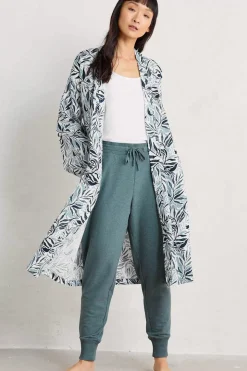 Seasalt Cornwall Nightwear<Pottering Gown Kelp Forest Reflection